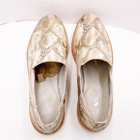 SARTO Women {Sarto} A-Daine Metallic Snakeskin Loafer